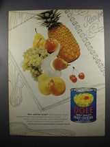 1953 Dole Fancy Quality Fruit Cocktail Ad - Why Read? - $18.49