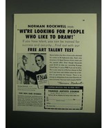 1953 Famous Artists Course Ad - Norman Rockwell - £14.78 GBP