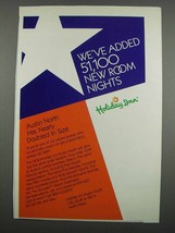 1983 Holiday Inn Austin North Ad - Added Room Nights - £14.48 GBP