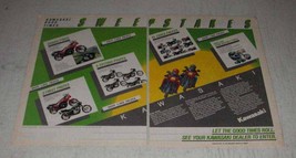 1983 Kawasaki Motorcycles Ad - Good Times Sweepstakes - $18.49