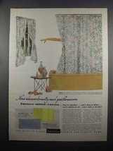 1953 Owens-Corning Fiberglas Shower Curtains Ad - £14.72 GBP