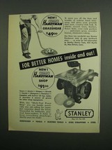 1953 Stanley Handyman Grasshear and Handyman Shop Ad - £14.69 GBP