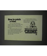 1983 Take A Bite out of Crime Ad - McGruff - £14.78 GBP