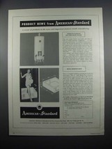 1954 American-Standard Heater & Restal Receptor Bath Ad - $18.49