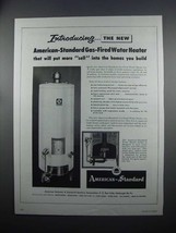 1954 American-Standard Gas-Fired Water Heater Ad - £13.82 GBP