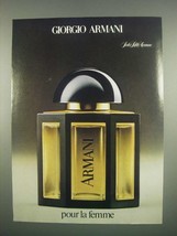 1984 Armani Perfume Ad - Pour La Femme - $18.49