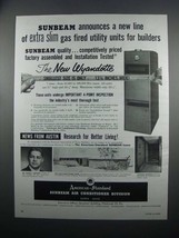 1954 American-Standard Sunbeam Air Conditioning Ad - $18.49
