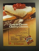 1984 Borden Eagle Condensed Milk Ad - Cherry Cheese Pie - £14.54 GBP