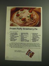 1984 Borden Eagle Condensed Milk Ad - Fluffy Strawberry Pie - £14.54 GBP