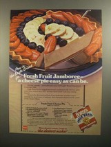 1984 Borden Eagle Condensed Milk Ad - Fruit Cheese Pie - £14.54 GBP