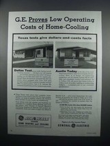 1954 G.E. Air-Wall System Heating &amp; Cooling Ad - $18.49