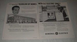 1954 G.E. Electric Sink SE-60 &amp; Disposall FA-4 Ad - £14.62 GBP
