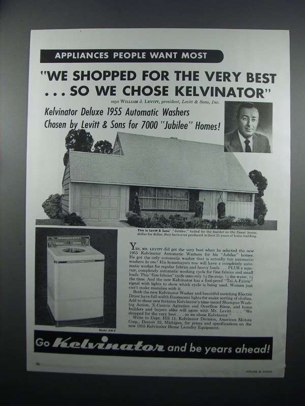 1954 Kelvinator Model AW-2 Automatic Washer Ad - $18.49