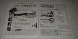 1954 Lennox Heating and Cooling Ad - Leading Line - $18.49