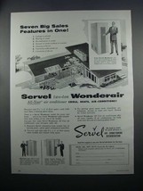 1954 Servel Wonderair Air Conditioner Ad - £14.54 GBP