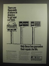 1984 Ford Service Ad - Thousands of Places - £14.56 GBP