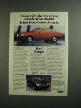 1984 Ford Tempo Ad - Everything a Car Should - £14.78 GBP