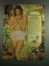 1984 Fruit of the Loom Ladies' Briefs Ad - Only Natural - $18.49