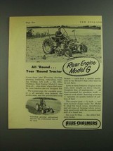 1955 Allis-Chalmers Rear Engine Model G Tractor Ad - $18.49
