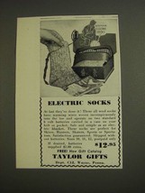 1955 Taylor Gifts Electric Socks Ad - £14.78 GBP