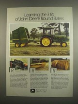 1984 John Deere 430 and 530 Balers Ad - The 3 R's Of - $18.49