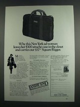 1984 Lands&#39; End Square Rigger Ad - New York Ad Woman - £14.78 GBP