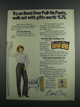 1984 Levi&#39;s Bend Over Pull-On Pants Ad - Try On - £14.74 GBP