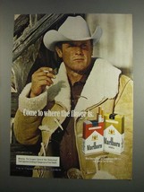 1984 Marlboro Cigarettes Ad - Marlboro Man - NICE - £14.50 GBP