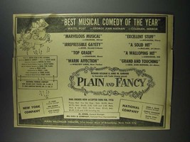 1956 Plain and Fancy Musical Ad - Best of the Year - £14.59 GBP