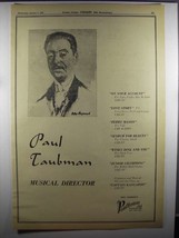 1956 Paul Taubman Musical Director Ad - Peter Hayward - £14.65 GBP