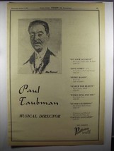 1956 Paul Taubman Musical Director Ad - Peter Hayward - £14.78 GBP