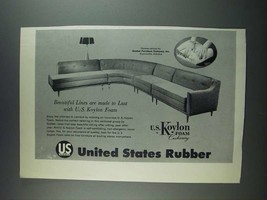 1956 U.S. Koylon Foam Cushioning Ad - Goebel Sectional - $18.49