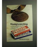 1984 Nestle Milk Chocolate with Almonds Candy Bar Ad - £14.72 GBP