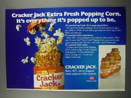 1983 Cracker Jack Extra Fresh Popping Corn Ad - £14.50 GBP