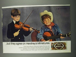 1983 Hershey's Miniatures Chocolate Ad - $18.49