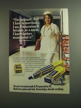 1984 Preparation H Ointment Ad - I&#39;m Pregnant - £14.78 GBP