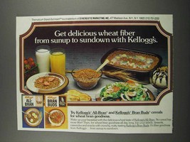1983 Kellogg&#39;s All-Bran and Bran Buds Cereal Ad - Delicious - $18.49