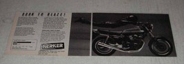 1983 Kerker Exhaust Ad - Honda CB900 Motorcycle - £14.61 GBP