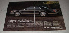 1983 Lincoln Continental Mark VII Ad - Premium - £14.54 GBP