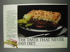 1983 Weight Watchers Lasagna Ad - Never Says Diet - £14.54 GBP