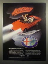 1984 Alfa Romeo Spider Veloce Ad - Alfissimo! - £14.44 GBP