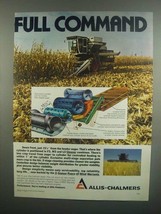 1984 Allis-Chalmers Gleaner Combines Ad - Full Command - £14.48 GBP