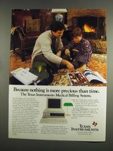 1984 Texas Instruments Medical Billing System Ad - £14.53 GBP