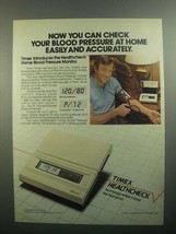 1984 Timex Healthcheck Home Blood Pressure Monitor Ad - $18.49