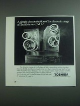1984 Toshiba V-S46 VCR Ad - The Dynamic Range - $18.49