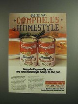 1984 Campbell&#39;s Homestyle Soup Ad - Proudly Adds - £14.53 GBP