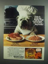 1984 Carnation Mighty Dog Food Ad - Take it From Me - £14.49 GBP