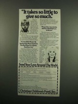 1984 Christian Children&#39;s Fund Ad - Sally Struthers - Give So Much - £14.54 GBP