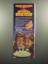 1984 Cracker Jack Popping Corn Ad - Poppin' Good News - $18.49