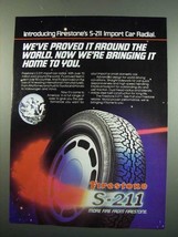 1984 Firestone S-211 Tire Ad - Bringing It Home - £14.55 GBP